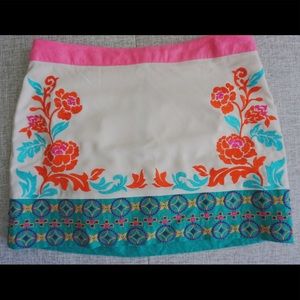Embroidered boutique skirt